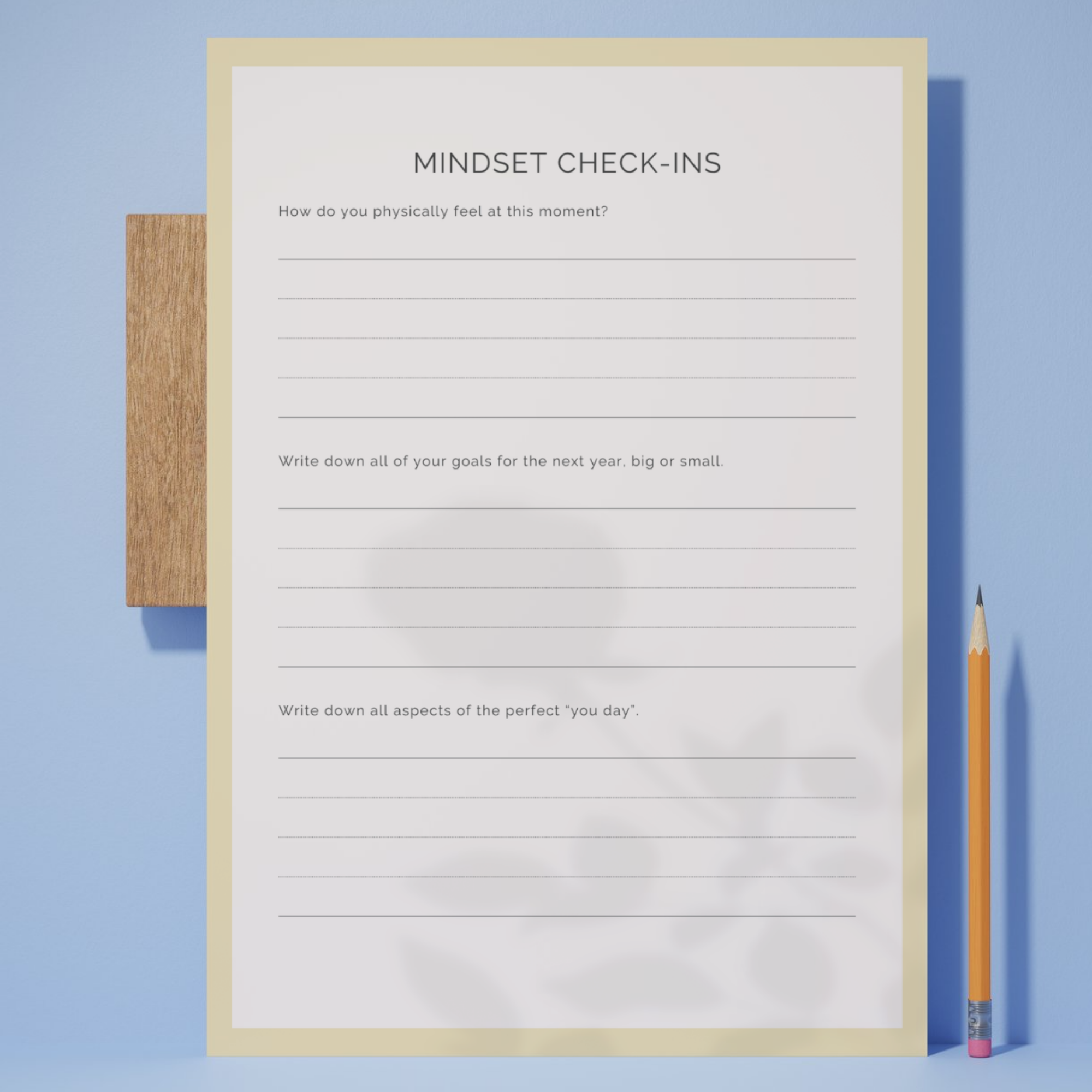 Self-Care & Mindset Workbook