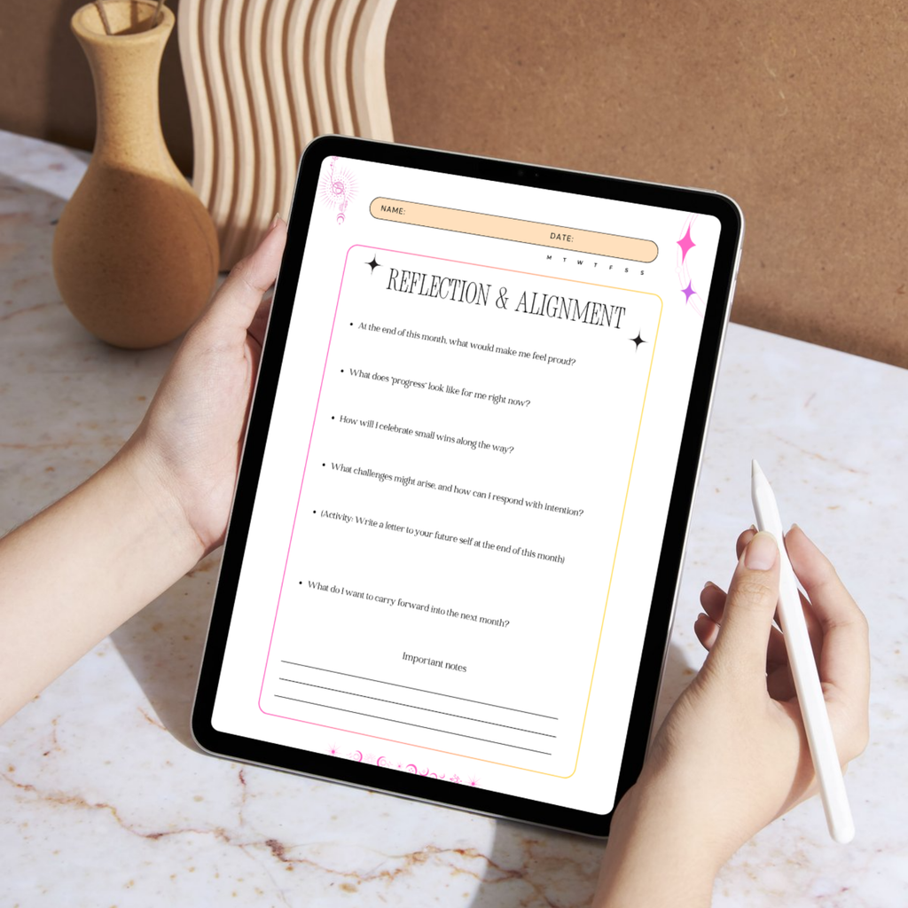 Monthly Reset & Intentions Journal