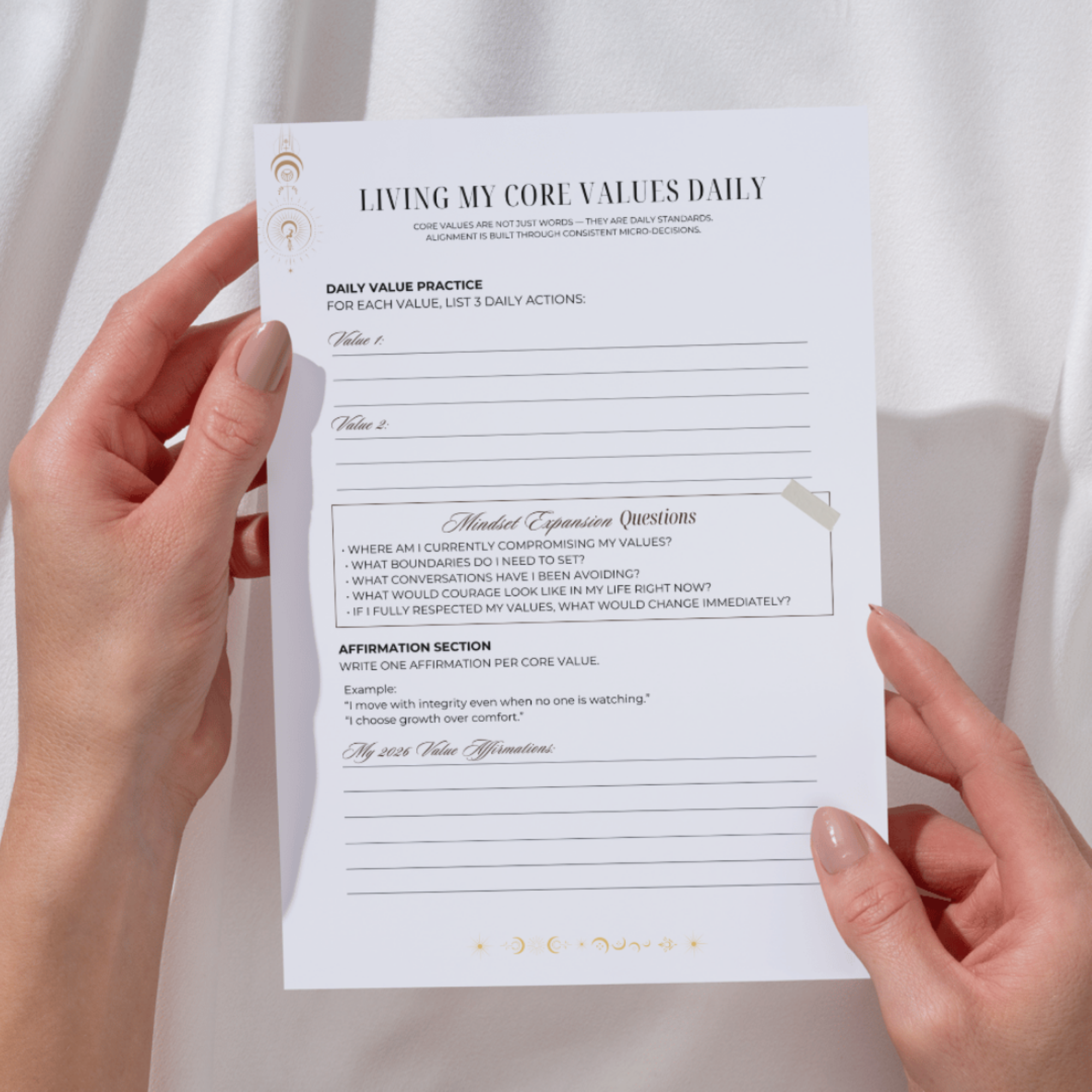 My Core Values Planner